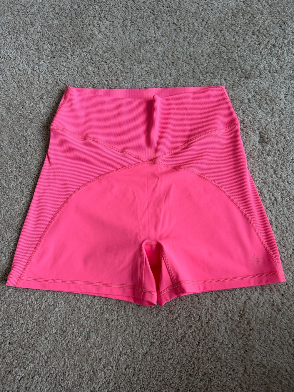 Aerie Offline High-Waist Pink Bike Shorts